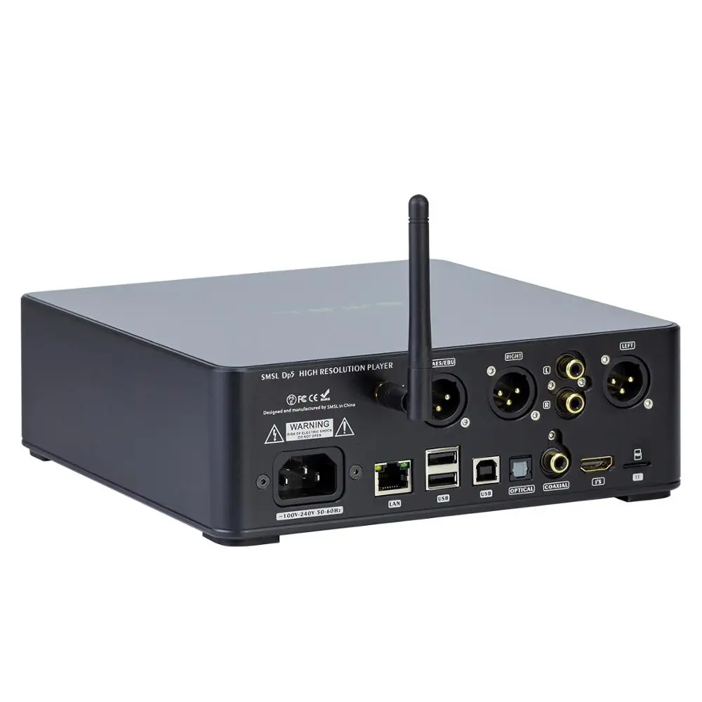 SMSL DP5 High Fidelity Omrežni Predvajalnik Glasbe ES9038PRO MQA 32 bit/ 384 kHz DSD256 Bluetooth 4.0 Podporo Windows