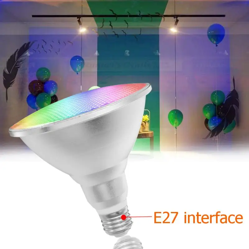 Smuxi E27 LED Reflektorji RGB Žarnica Zatemniti Čarobno Stopnji Svetlobe 20W PAR38 20W Svetlobo na Prostem Poplav Svetlobe Z Daljinskim upravljalnikom