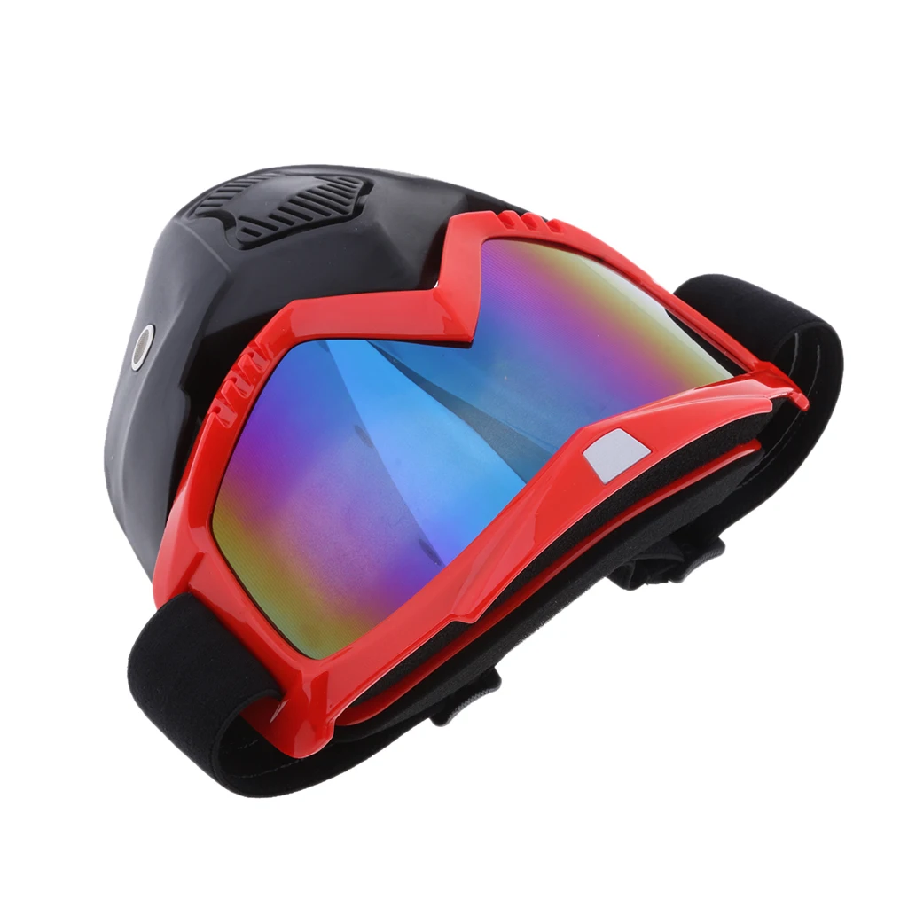 Snemljiv Motorno Kolo Čelada Maska Windproof Dustproof Očala