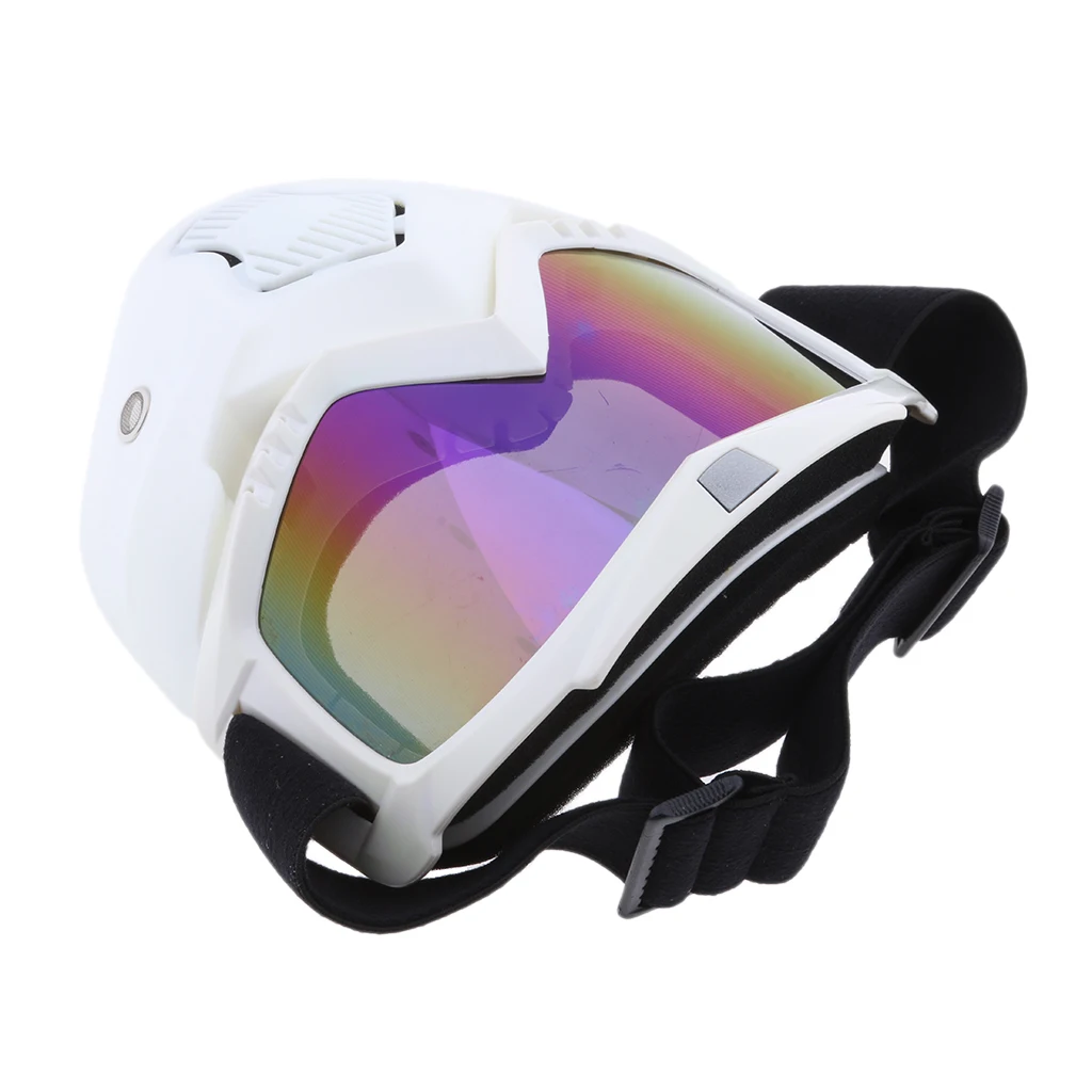 Snemljiv Motorno Kolo Čelada Maska Windproof Dustproof Očala