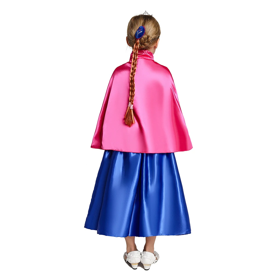 Snežna Kraljica Anna Elsa 2 Oblačenja za Dekleta Halloween Carnival Cosplay Kostum Dolge Obleke, Otroci Princesa Obleko Fantasy Dekleta Oblačenja