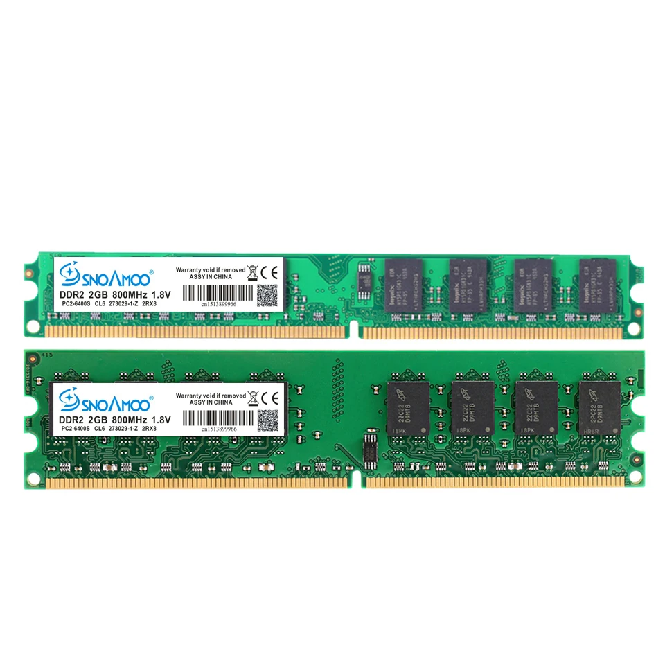SNOAMOO Namizni RAČUNALNIK Ram DDR2 1GB 800MHz RAM PC2-6400S 240-Pin 1.8 V 2GB 667MHz DIMM Za I Združljivim Računalnikom, v Spomin Garancija
