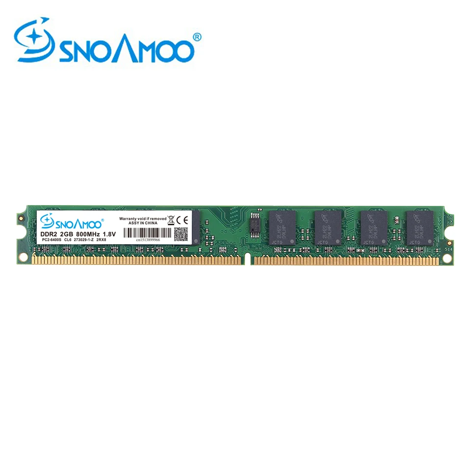 SNOAMOO Novo DDR2 2GB Namizni RAČUNALNIK ROKO 667Mhz PC2-5300S 240 Pin 800MHz PC2-6400S 1GB, 4 GB DIMM Za Intel Združljivim Računalnikom, v Spomin