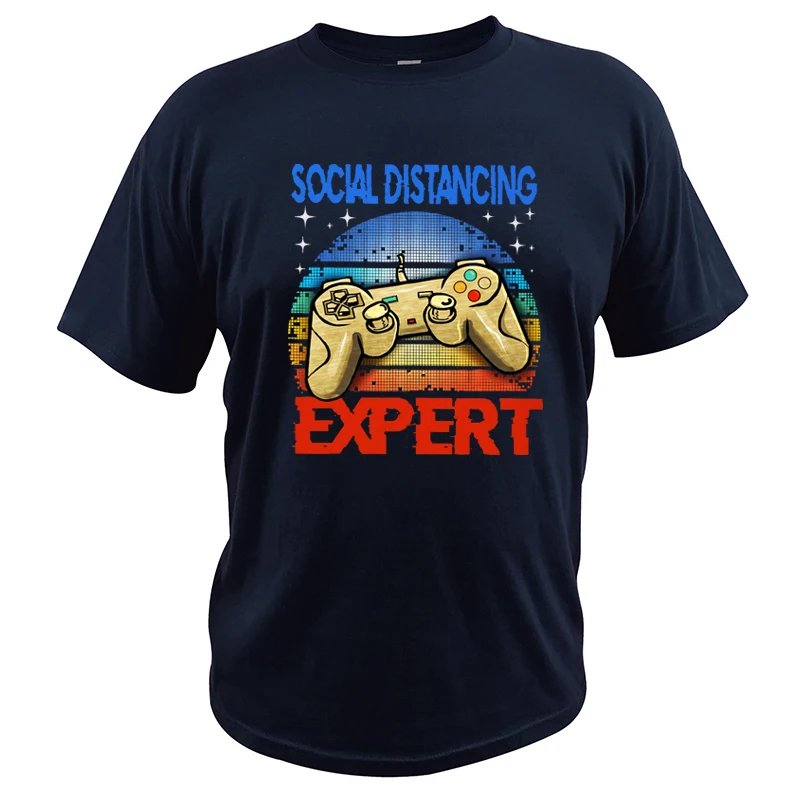 Socialni Oddaljujejo Strokovnjak Video Igralec T Shirt Klasičnih Iger Na Srečo Tshirt Bombaž Mehko Dihanje Visoke Kakovosti Tee Vrhovi