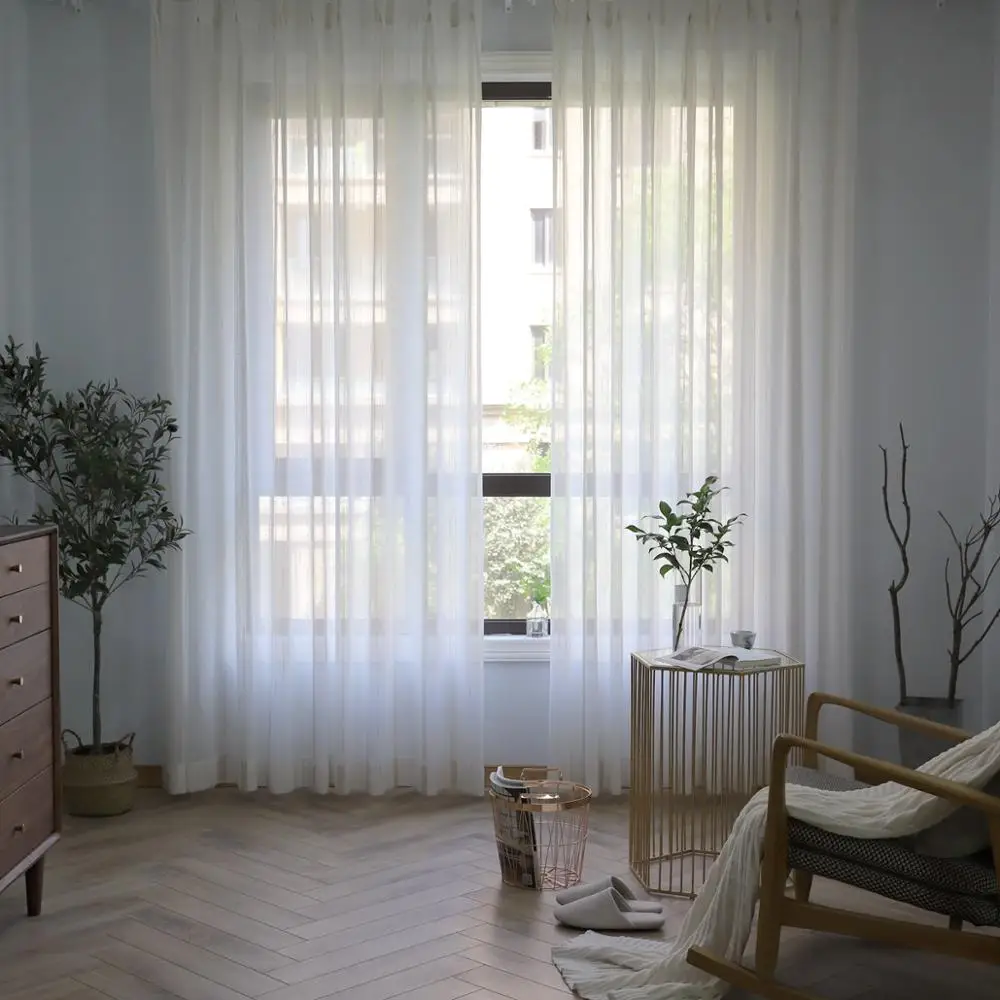 Sodobna prugasta zavese perilo trak tila za spalnico, dnevno sobo, balkon zavese po meri, dekorativne perilo trak za zavese preja