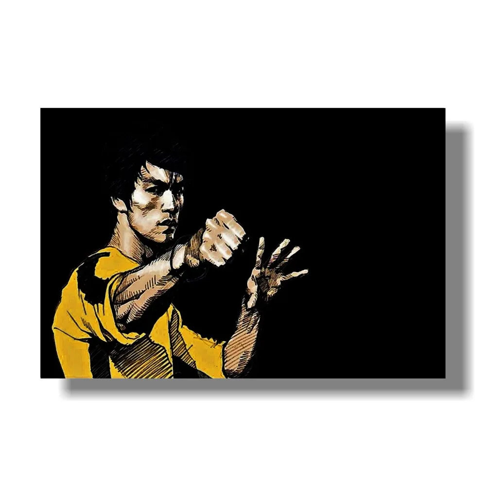 Sodobne Motivacijske Wall Art Navdihujočih Citatov Dekor Bruce Lee Moto Plakati Urad Umetnosti za Office Home Razredu Dekor