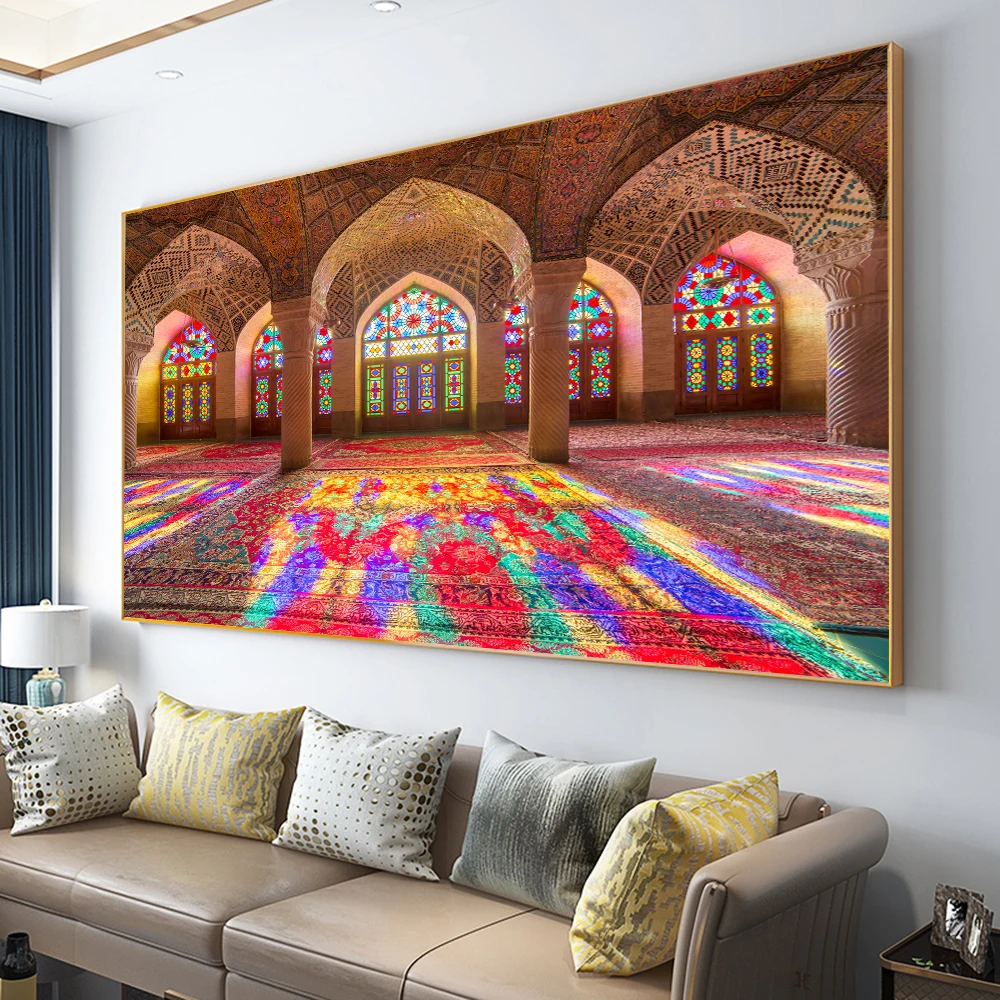 Sodobni Islamski Stavbe, Mošeje, Plakati, Platna Slikarstvo Natisne Stenske Slike za Ramadana Doma Dekor Dnevna Soba Cuadros