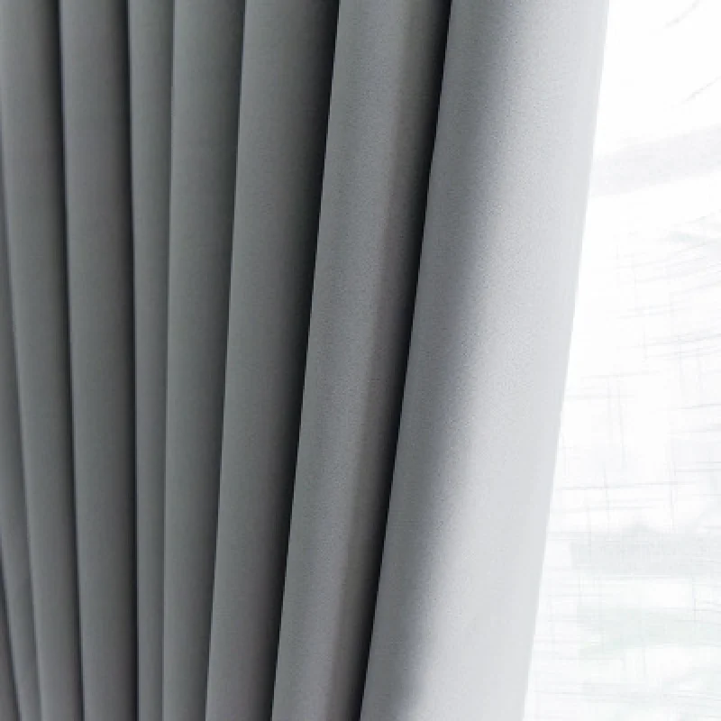 Sodobno minimalistično odtenek toplotno izolacijo, zaščito pred soncem, zavese, krpe, črni svileni šiv barva zgosti polno blackout zavese
