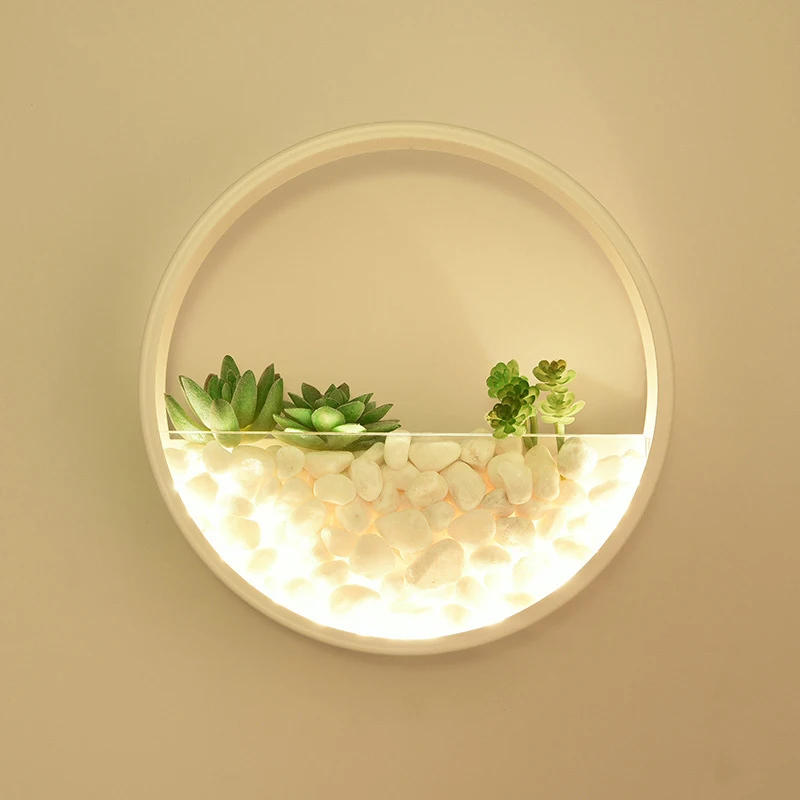 Sodobno minimalistično ustvarjalne led svetilko ob postelji spalnica dekoracijo oltarja stopnicah stopnice lučka ins v ozadju stene rastlin stenska svetilka