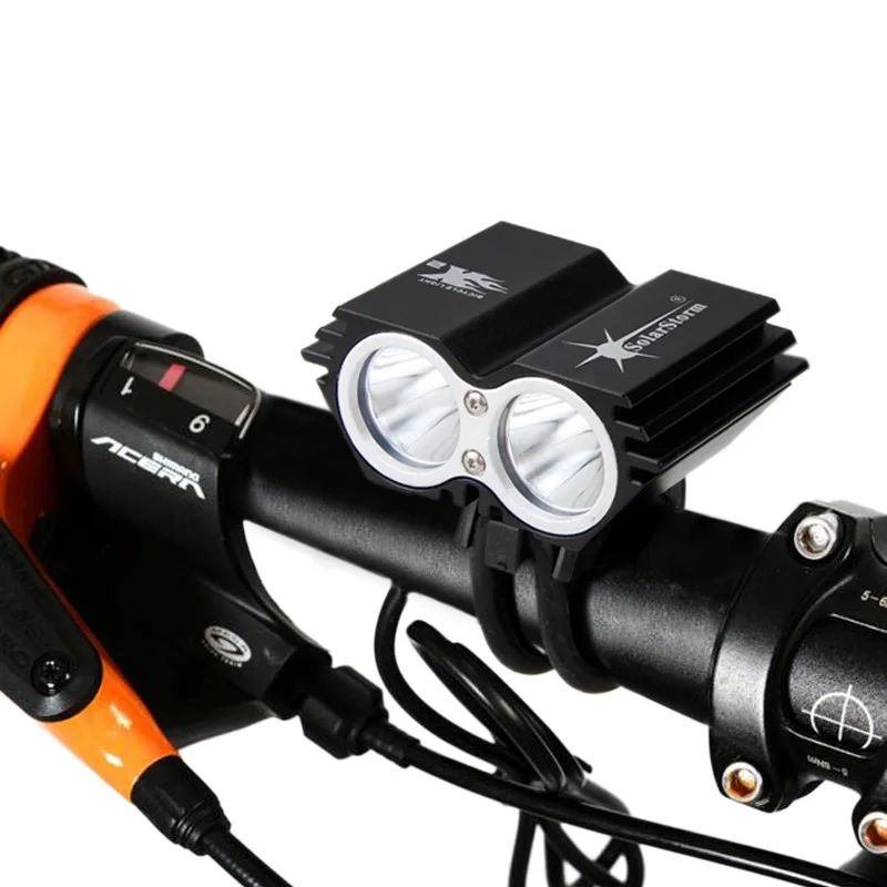 SolarStorm 1200 Lm 2 indikatorska lučka kroglice USB Kolesa, Led Luči Spredaj Krmilo kolesa lahka Baterija je treba kupiti ločeno