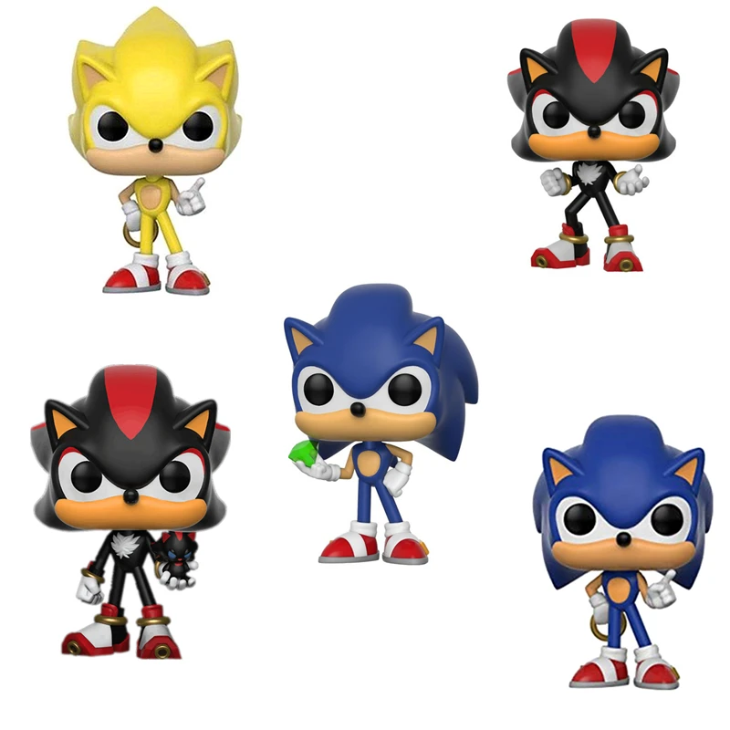 Sonic S Smaragdno Super Sonic S Obroč Shadow Z Chao Sonic Hedgehog Vinil Figuric Model Lutka Igrače Otrokom Darila