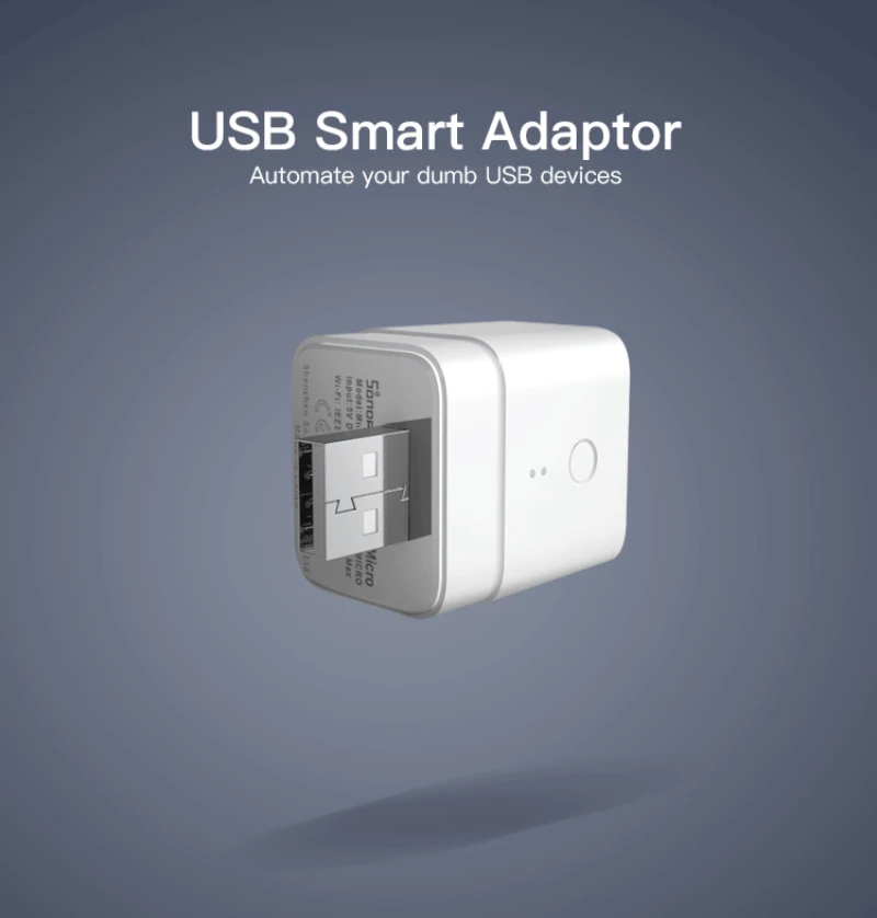 SONOFF Mikro 5V USB Adapter Wifi Smart Home Mini USB vtičnika eWeLink Daljinskim upravljalnikom Preklopite Delo Z Alexa googlova Domača stran