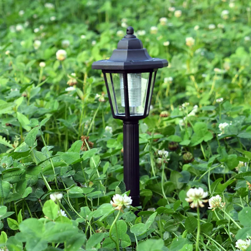 Sončne svetlobe LED trobenta heksagonalna travnik lučka na prostem nepremočljiva villa park, vrt, vrtna pot travnik dekorativni lamp1/2/4 kos