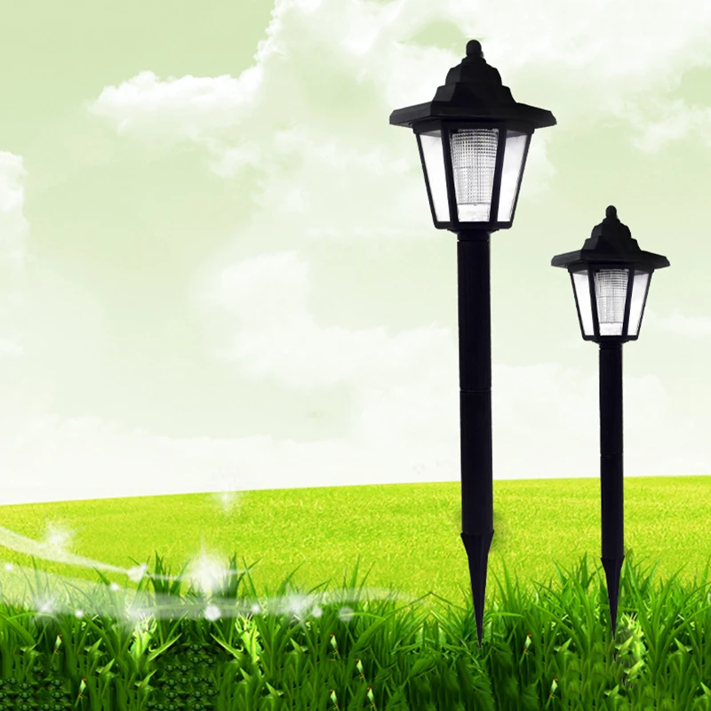 Sončne svetlobe LED trobenta heksagonalna travnik lučka na prostem nepremočljiva villa park, vrt, vrtna pot travnik dekorativni lamp1/2/4 kos