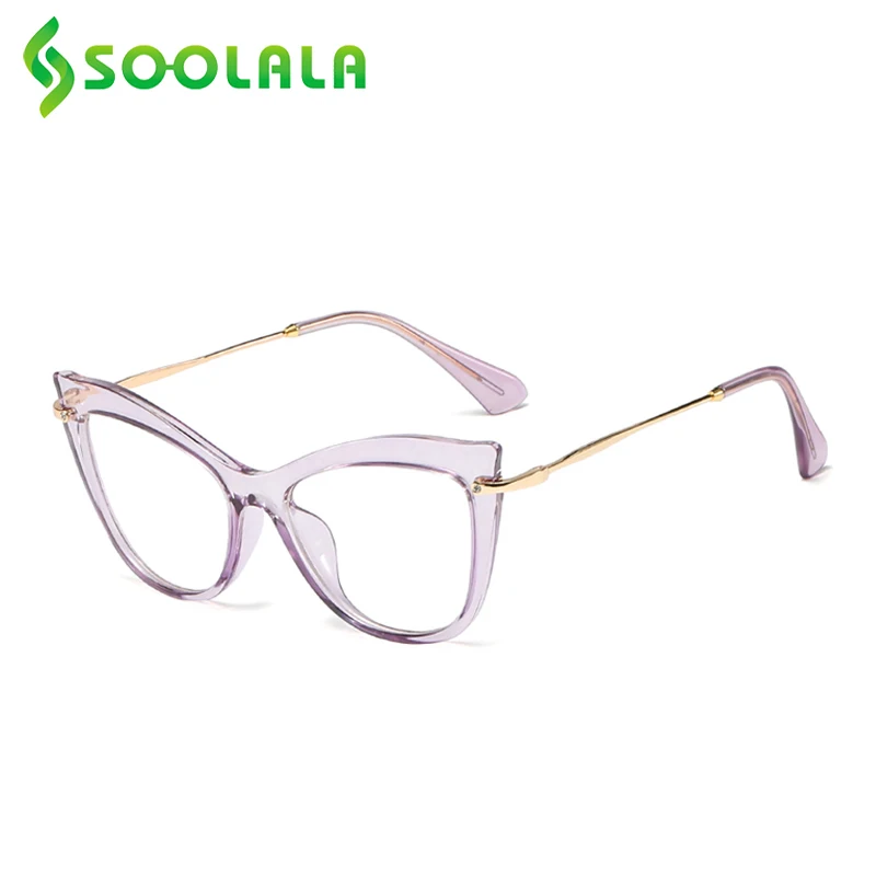 SOOLALA Moda Metulj Mačka Oči Obravnavi Očala Ženske 2020 Trans Jasno Objektiv Presbyopic Očala Za Branje +1.0 1.5 2.0 4.0