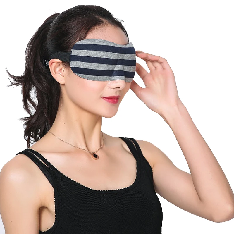 Spalna Maska za Oči Povoj Kritje Nastavljiv 3D Dihanje Nasumice Glavo Eyepatch Noč Masko in Očala Za Spanje, Proti nespečnosti