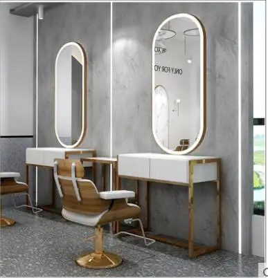 Spletni slaven preprosta stenska svetilka brivnica ogledalo frizerski salon ogledalo lase clipping ogledalo frizerski salon ogledalo s svetilko