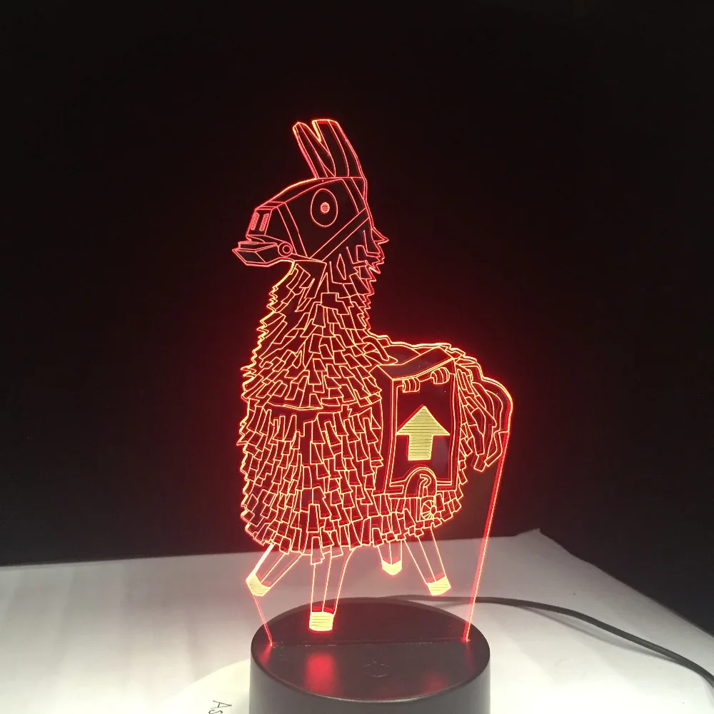 Spominek Darilo Lame 7 Barve Dotik Tabela Desk Lahka 3D LED Lava Svetilka Akril Iluzijo Prostora Vzdušje Razsvetljava za Ljubitelje Igre