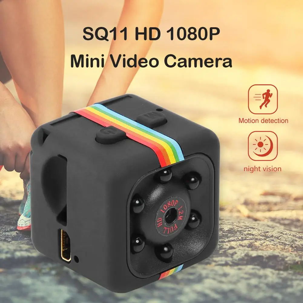 SQ11 Mini Video Kamero HD 1080P Night Vision DVR Kamere Zunanji Video Kamero Temperatura Skladiščenja - 10 ~70 Celzija