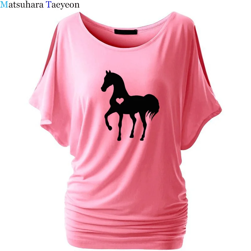 Srce Konj Majica Konj Tiskanja Ženske Tshirt Darilo za Konja Ljubimec Konjeniški Darila Oblačila T-shirt Rojstni Tee