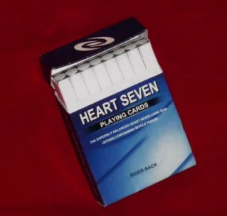 Srce Sedem Kartice Polje Čarovniških Trikov Cigaret Primeru, Da Kartice Prerokba Čarobno Rekviziti Napoved Pribor Mentalism Fazi Blizu
