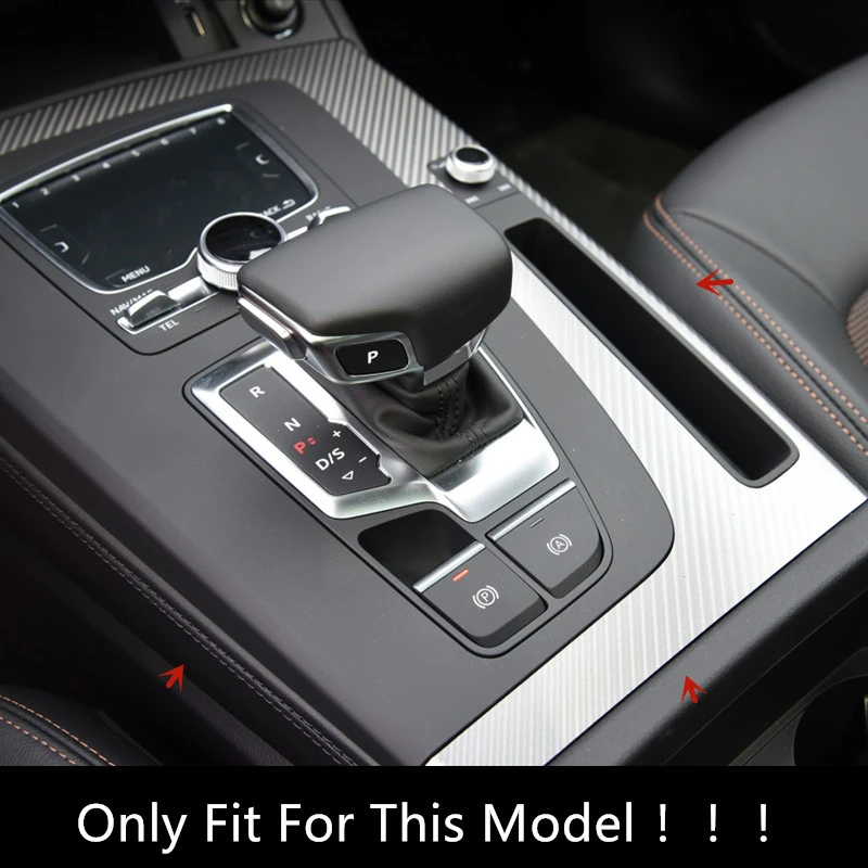Sredinski Konzoli, Prestavljanje Okvir Okrasni Pokrov Avto Styling Za Audi Q5 DV 2018-2020 LHD Ogljikovih Vlaken Barva Notranje Nalepke