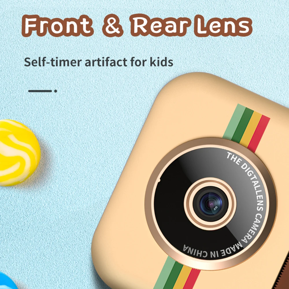 Srčkan Otrok Instantane Fotoaparat Igrače Za Dekleta, Otroci Video Digitalni Polaroid Instant Fotoaparata Tiskanje Fotoaparat Božično Darilo za Rojstni dan