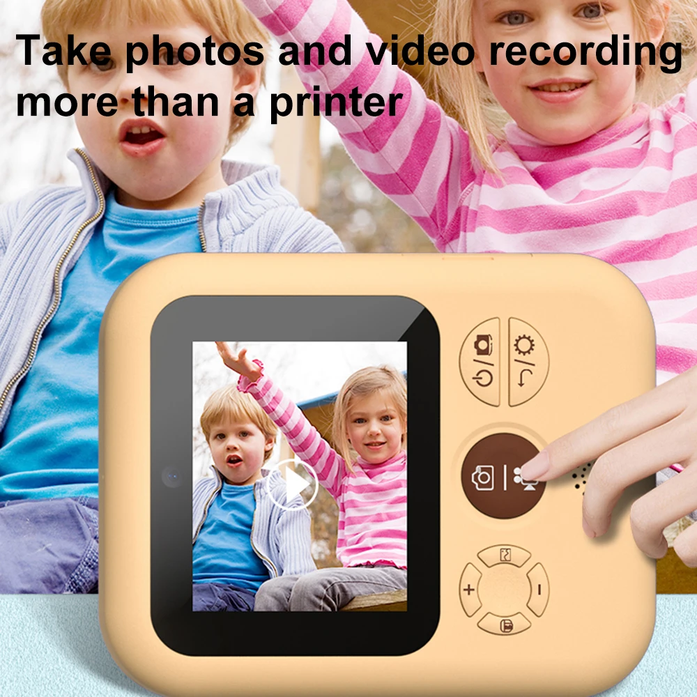 Srčkan Otrok Instantane Fotoaparat Igrače Za Dekleta, Otroci Video Digitalni Polaroid Instant Fotoaparata Tiskanje Fotoaparat Božično Darilo za Rojstni dan