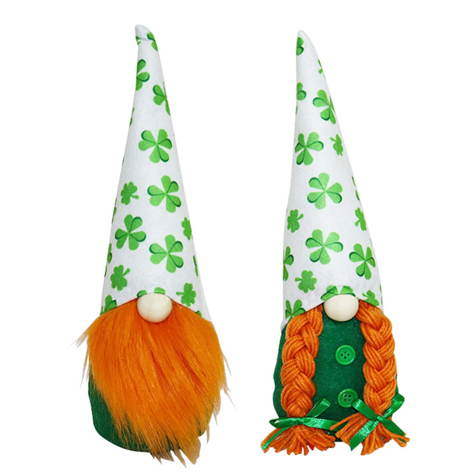 St Patricks Day Tomte Gnome Irski Detelja Detelja Elf Plišastih Igrač prinaša dobre sreče, Lep Plushie Odlično Darilo za družino