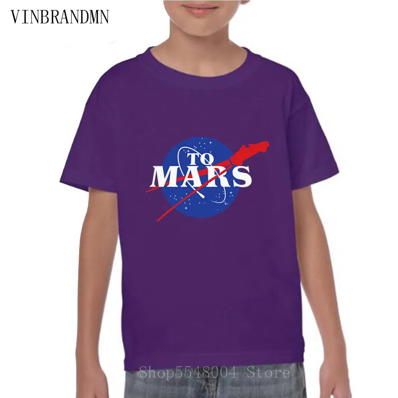 StarmanX T Srajce Fantje SpaceX T-Shirt Elon Musk Prostor Potovanje Na Mars Otroci Tshirt Raketa Starman Avto Oblačila Tesla Roadster Tees