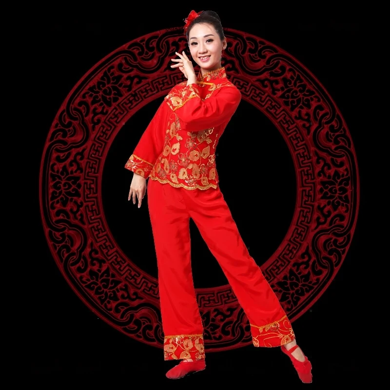 Starodavne kitajske kostum ženske ljudskega plesnega lev kostum za žensko hanfu ženske novo leto Fan Yangko Fazi oblačila zmaj Mlajši