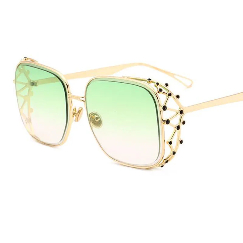 Steampunk Kvadratnih Sončna Očala Ženske Luksuzne Blagovne Znamke Oblikovalec Diamantni Kristal Sončna Očala Ženski Prevelik Odtenkih Modnih Očal 2020