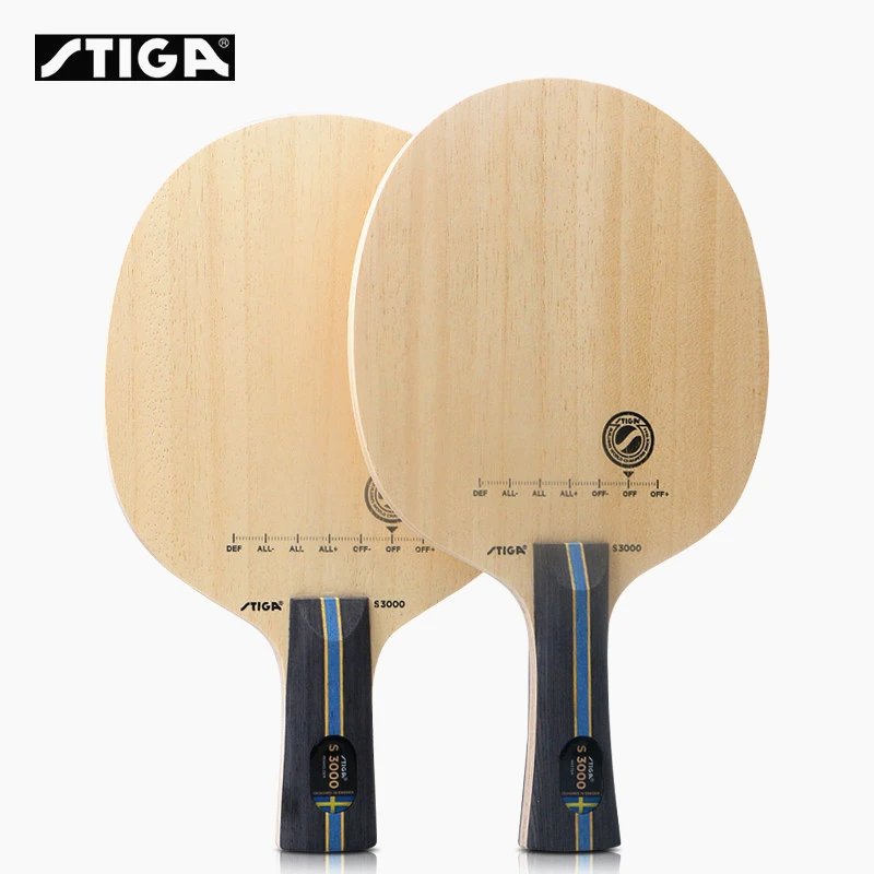 STIGA S3000 Namizni Tenis Lopar Blade Allround igrate 5 vložek lesa nadzor Original STIGA ping pong nrt veslo