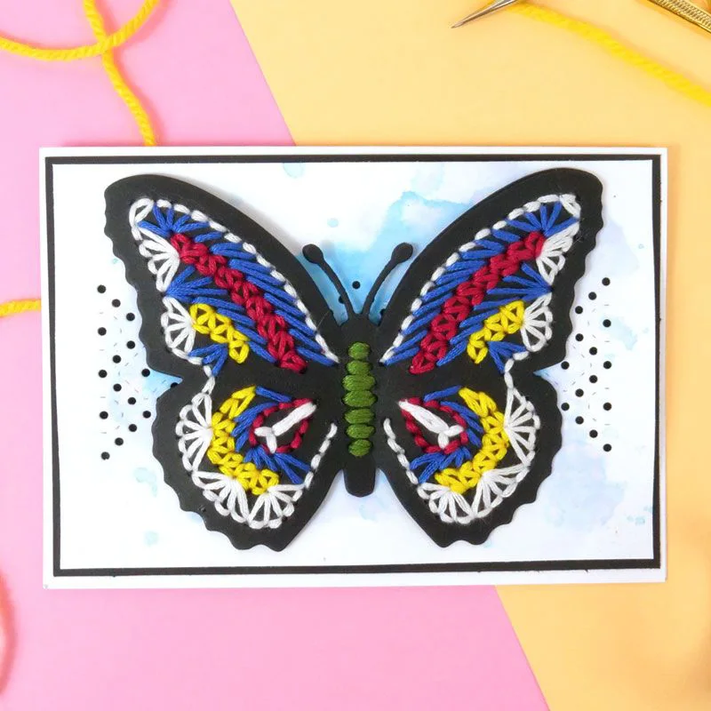 Stitched 3pcs Metulji daš metulji Rezanje, Set za DIY Scrapbooking Obrti Papir, Kartice, Reliefi Umre 2021 Nova