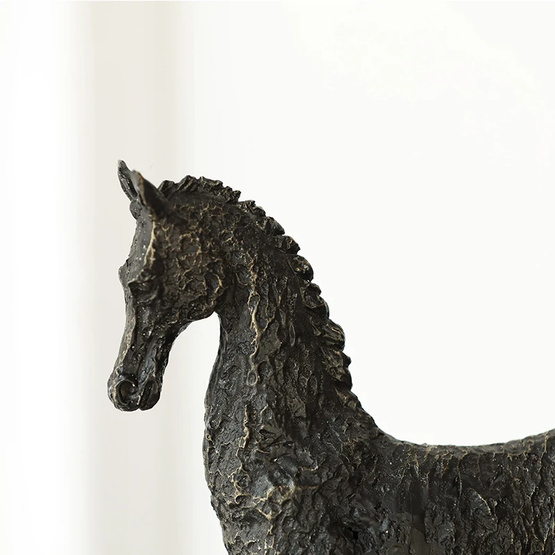 Stoji Konj Dekorativne Figurice Živali Namizje Darilo Kovinski Kip Okraski Doma Dekoracijo Casa Dnevna Soba Dodatki