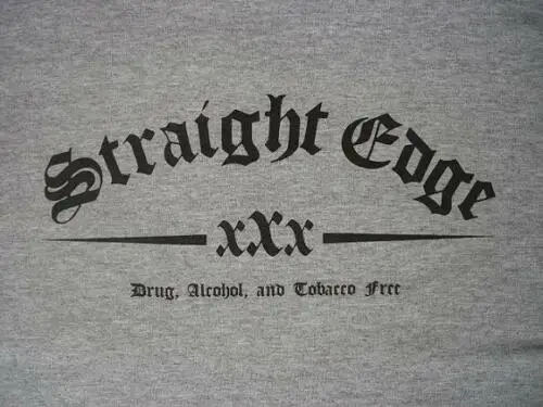 Straight Edge T-Shirt Xxx Sxe, Hardcore Punk Upal