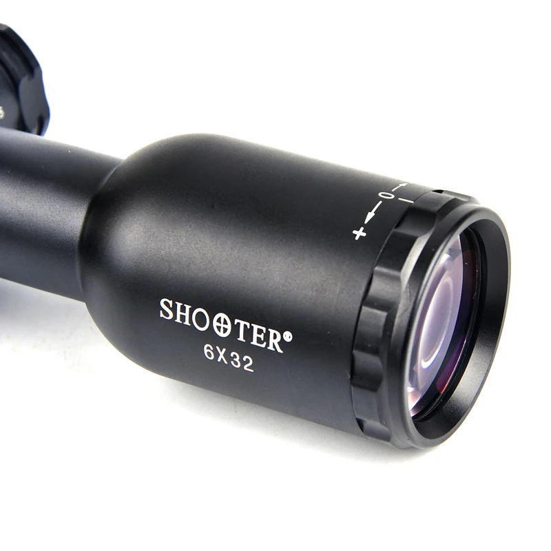 STRELEC 6X32 Kratek Optični Področji, Z Rdečo In Zeleno Osvetljen 1inchTube Mil-dot Reticle Riflescopes Za Lov Chasse
