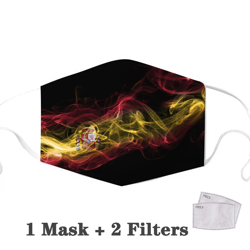 Stroj Mascarillas Odraslih Usta Masko španski Nacionalni Emblem PM2.5 Filter za Večkratno uporabo Maske Anti-okužbe, Plinske Maske, Maske Španija