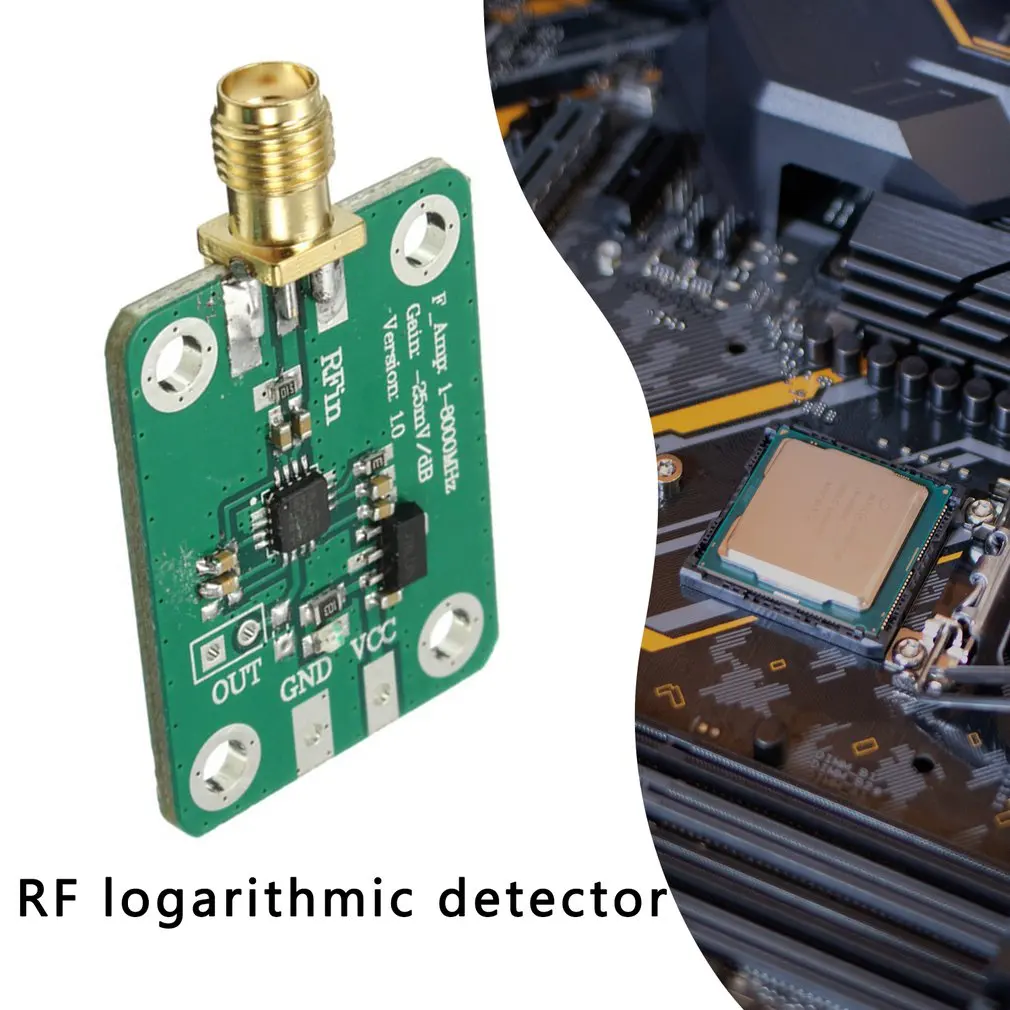 Strokovni 1-8000MHz AD8318 RF Logaritmično Detektor 70dB RSSI Merjenje Moči Meter Odbor modul standard SMA ženski