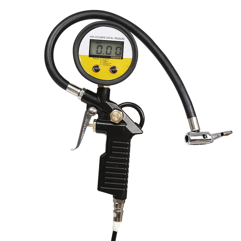 Strokovno kazalec digitalni vakuumski tlak v pnevmatikah gauge merilnik ,Avto, Tovornjak Motorno Kolo tlaka v Pnevmatikah pištolo Merilna Instrumentacija