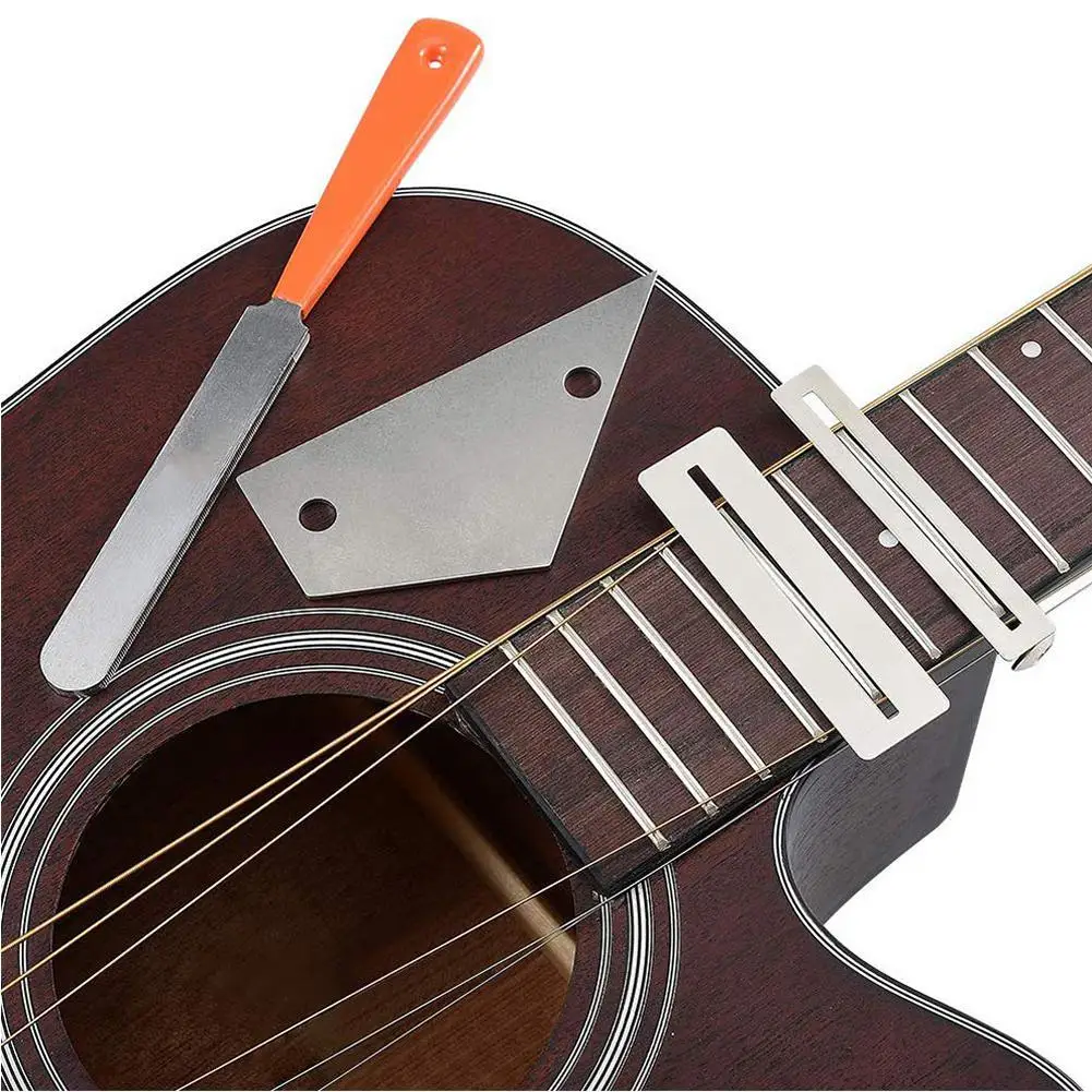 Strokovno Kitara Fret Fingerboard Luthier Popravila Skrbi Orodje Komplet Za Brušenje, Kamen Prečke Matica Datoteke Zaščitnik Kitare Dodatki