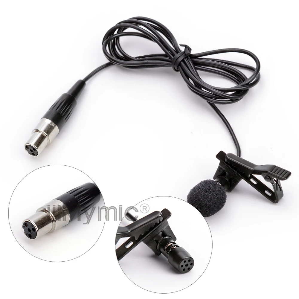 Strokovno Lavalier River Kondenzatorskega Mikrofona, Microfone Za SHURE Brezžični Bodypack Oddajnik mini 4 Pin XLR TA4F Plug