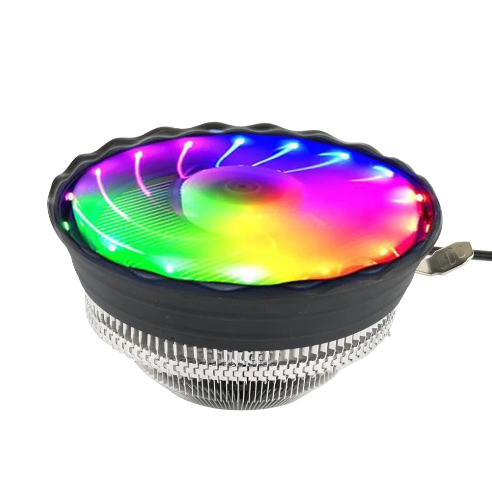 Strokovno RGB Svetlobne Led Stabilno Hladilni Ventilator Zraka Heatsink Namizni Računalnik CPU Hladilnik Pribor Radiator Dom Za Intel