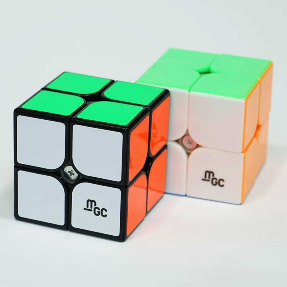 Strokovno YJ MGC2 YuPo M 2x2x2 Magnetna Kocka 50mm YongJun 2x2 MGC izobraževalne Nalepke nalepke Magic Cube baby otroci igrače