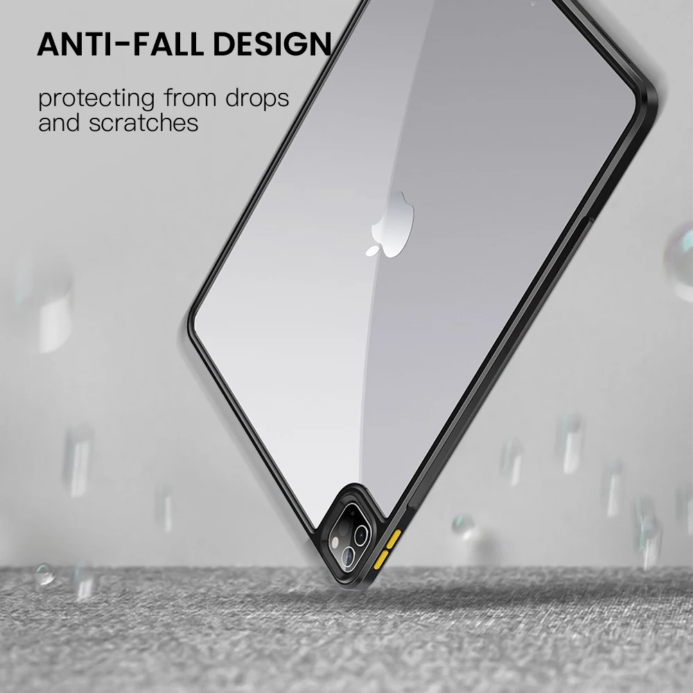 SUAIOCE Zaščitna Tablični Primeru Za iPad Pro 11 Za 12,9 Primeru 2020 Ultra Tanek Shockproof Kritje Jasno Nazaj Za iPad Pro Primeru 11 inch
