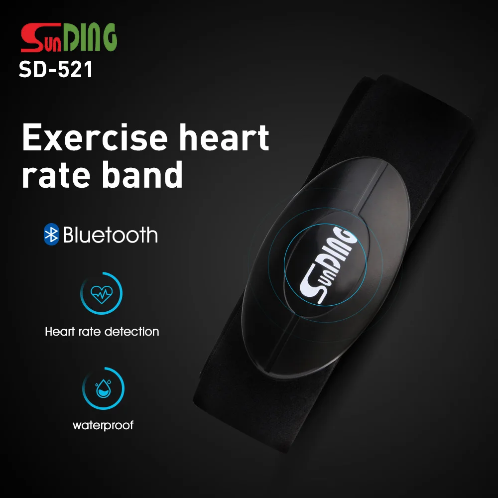 Sunding Smart Bluetooth Monitorji Srčnega utripa športna Oprema, Prsni Pas, Brezžični Vadbe, Srčni utrip, Trak Za Tek in Kolesarjenje