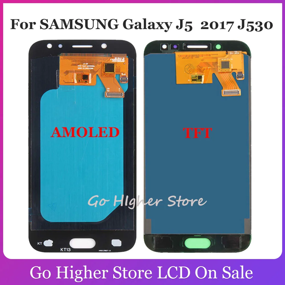 Super AMOLED / TFT Za Samsung Galaxy J5 2017 J530 LCD-Zaslon, Zaslon na Dotik, Računalnike Skupščine SM-J530F J530M Zaslon