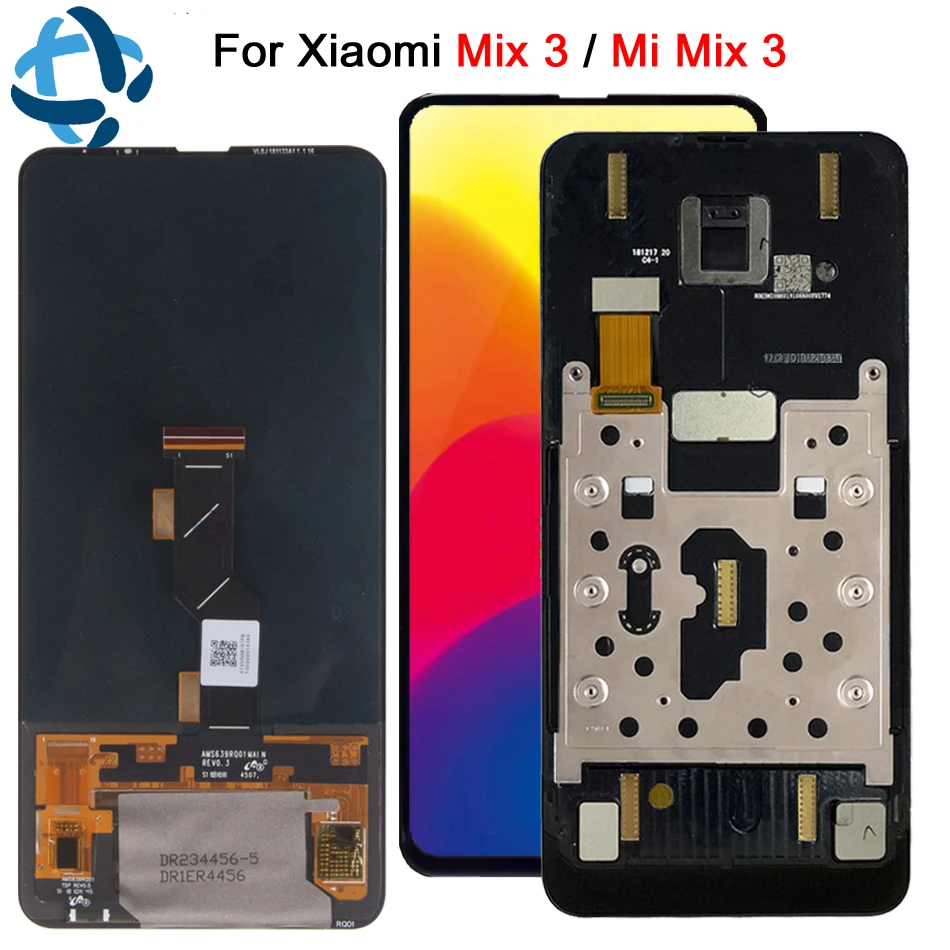 Super Amoled Za Xiaomi Mi Mix 3 LCD-Zaslon, Zaslon na Dotik, Računalnike Montaža Z Okvirjem mi Mix3 Zamenjava MiMix3 MiMix 3 lcd
