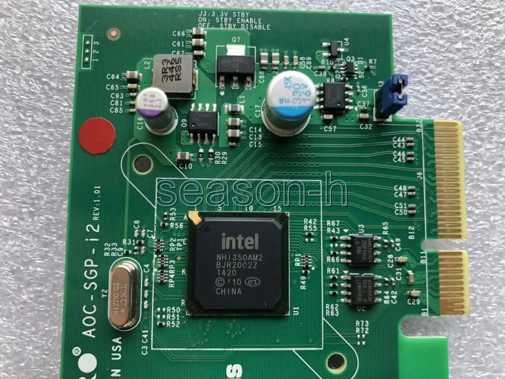 SUPER AOC-SGP-i2 intel I350-T2 čip kartico PCI-E dual port mrežno kartico, brez nosilca