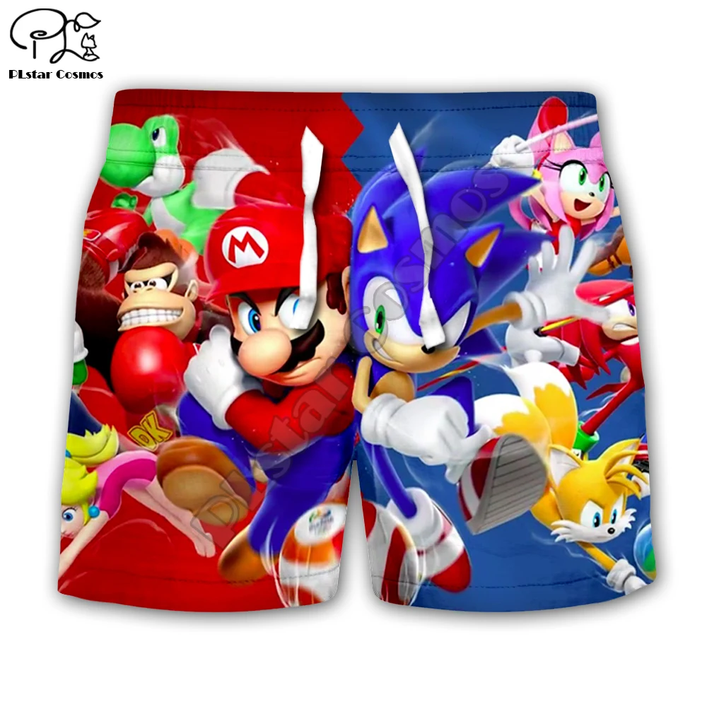 Super Sonic 3d Otroci Hoodies zadrgo plašč Dolgimi Rokavi Pulover Risanka Majica Trenirko Hooded/hlače/družinske t srajce